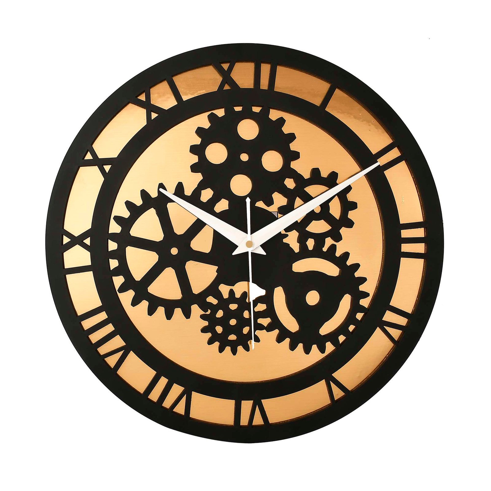 Wooden Silent Non-Ticking Wall Clock for Home Stylish Latest Designer Wall Clock for Home Living Room Bedroom Office Hall - Image 3